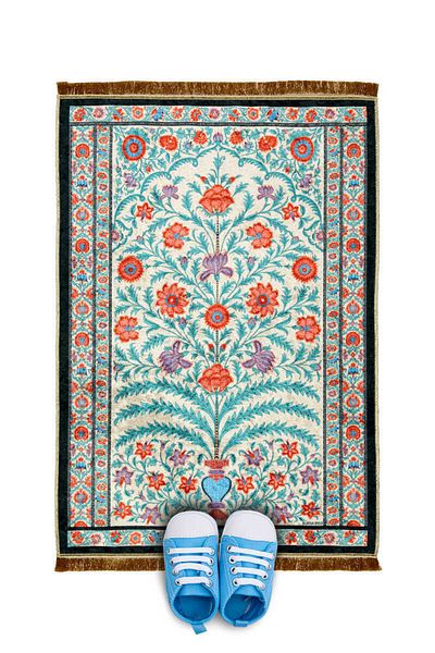 Bursa İpek Black Velvet Children's Prayer Rug