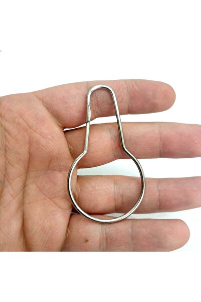 Selderesi 100 Adet Tesbih Için Açmalı Askı Kancası Klipsli Metal Gümüş Renk K...