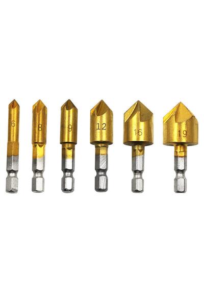 REKOTOOLS Havşalı Hss Matkap Uç Seti Havşa Havşalı 6 Parça Uç
