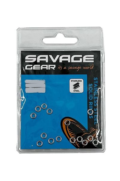 Savage Gear Solid Rings Ss 15 Pieces
