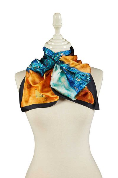 Bursa İpek Water Green Emile Flöge Silky Scarf