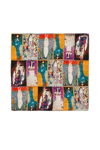 Bursa İpek Mint Women Pattern Silk Handkerchief