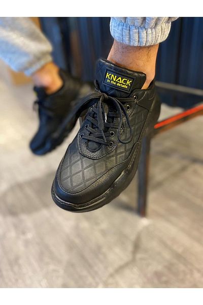 KN Fashion Mp-n75 St Pantofi pentru bărbați cu șireturi, matlasate, cu model, ortopedice, cu talpă înaltă/groasă