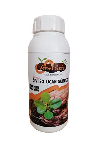 Vermisafa Doğal Organik Solucan Gübresi 1 Kg Katı + 500 Ml Sıvı