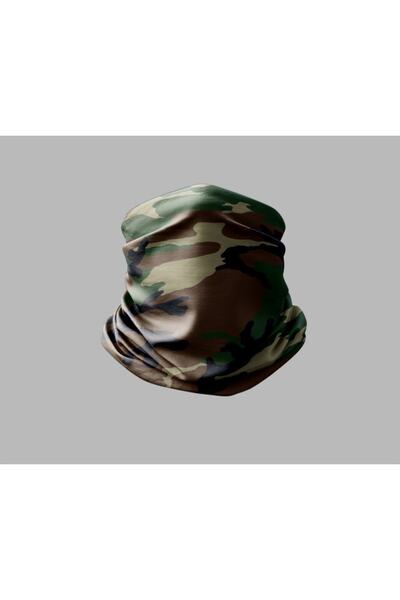 Buffalo Camouflage Designed Biker Buff Mask Outdoor Neck Collar Unisex Bandana