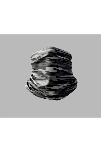 Buffalo Kamuflaj Tasarımlı Motorcu Buff Maske Outdoor Boyunluk Unisex Bandana