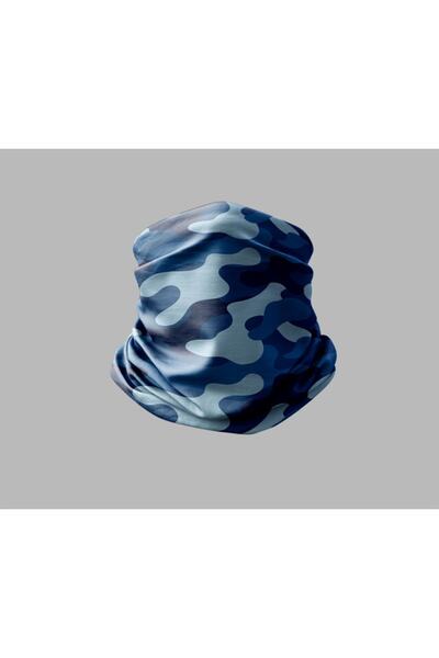 Buffalo Camouflage Designed Biker Buff Mask Outdoor Neck Collar Unisex Bandana