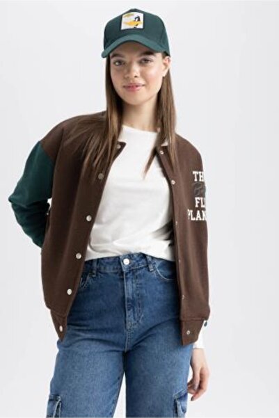 DeFacto Baskılı Bomber Ceket Z9610az22au