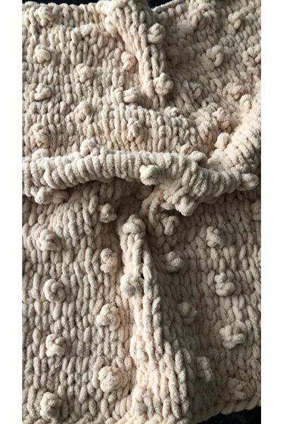 Berrak Alize Puffy Blanket Hand Knitted