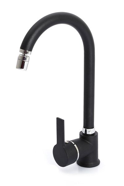 Sardıcı Black Kitchen Sink Faucet with Movable Aerator