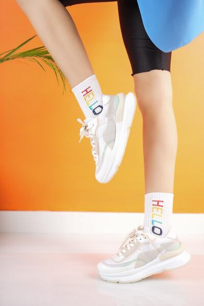 PASSAGE SHOES Γυναικεία πολύχρωμα αθλητικά παπούτσια 2057