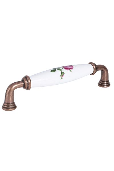 Porcellana Perla Porcelain Handle Cabinet Drawer Furniture Kitchen Children's Handle Ruby Porcelain 16 Cm (160 Mm) -stk5057