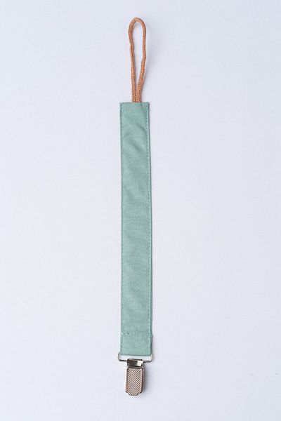 MyVera Green Pacifier Strap - Fabric Cotton Laced Pacifier Chain - Pacifier Holder