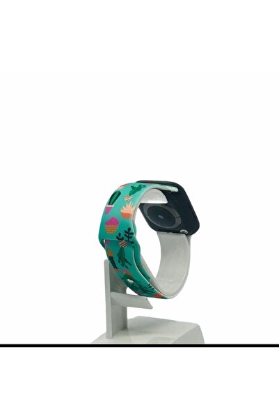 Bushco Store Applewatch Uyumlu Baskılı Desenli Silikon Kordon 38-40-41 Mm