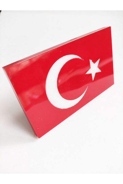 REPLAX Turkish Flag Plexiglass Louvers Emblem Screwed