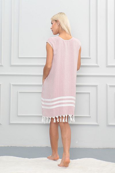 Dokubba Peshtemal Cotton Pareo - Special Color - Hand Embroidered Women's Beach Dress, Suitable for Home Use