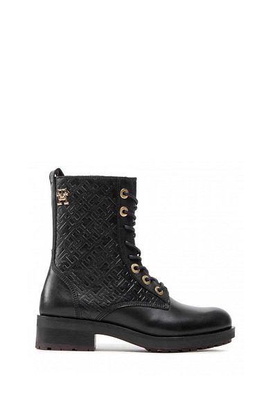 Tommy Hilfiger حذاء نسائي من نوع Monogram Biker Fw0fw06817