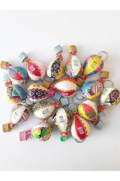 kapadokyahediyelik Kapadokya Deri Renkli Balon Anahtarlık (50 Adet)