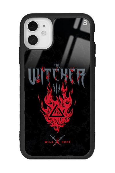 Spoyi Iphone 11 Witcher 3 Fire Tasarımlı Glossy Telefon Kılıfı