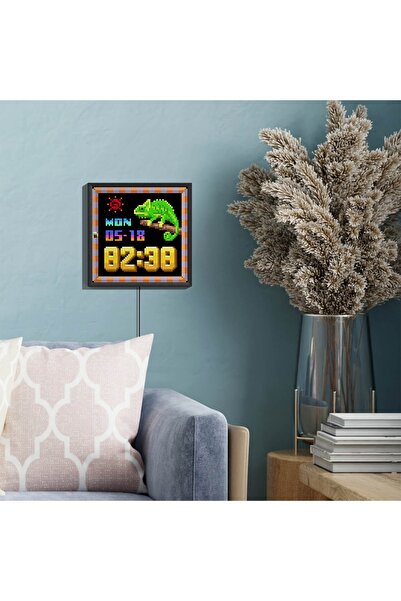 DIVOOM Pixoo-64 App Kontrollü Wifi Animasyonlu 64x64 Piksel LED Ekran Resim Çerçevesi-Abone Sayacı