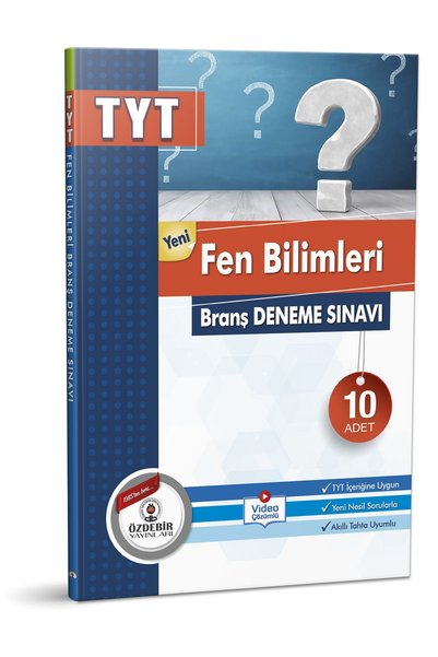ÖZDEBİR YAYINEVİ Özdebir Yayınları Tyt Branş Deneme Seti Toplam 4 Kitap (4x10 Deneme)