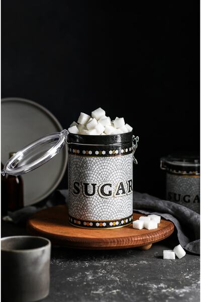 EVLE Er117-6d برطمان توابل منقوش بالسكر الفسيفسائي 1.1 لتر