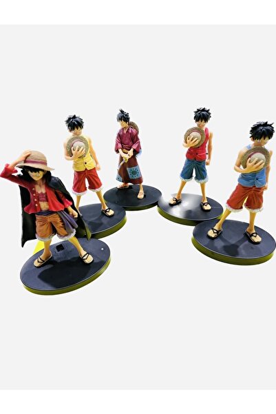 RMC Design Anime One Piece Luffy D. Monkey 15 cm Action Figür 5'li Set