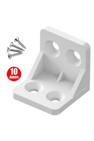 ALETÇANTAM Mobilya Dolap Köşe L Gönye Bağlantı - 10 Adet