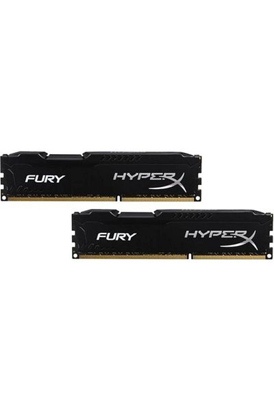 Alfamaks Bilgisayar كينغستون هايبركس فيوري بلاك 16 جيجابايت (2x8 جيجابايت) 1600 ميجا هرتز DDR3 رام (hx316c10f/8) مجموعة مكونة من قطعتين