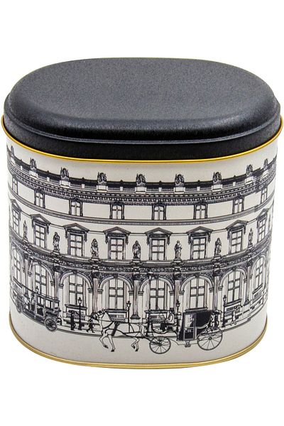 EVLE Er004-t9 City Patterned Oval Metal Storage Container 11x15 Cm