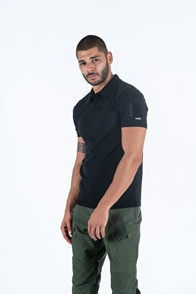 COMB Erkek Siyah Tactical T-shirt-802