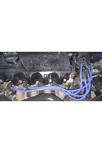 CHAMPION SPARK PLUG WIRE SET Hyundai Admire 1.3 12v 03> 4cc 8.5 Uyumlu Mavi Silikon Performans Buji Kablosu