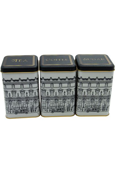 EVLE Erb09t9 Square Storage Container 105x105x160 Set of 3, City