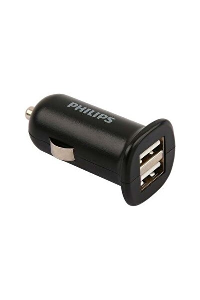 Philips Dlp1502nb Çift Usb Çıkışlı 12w Araç Şarjı