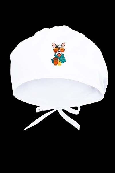 Tasarım Trend Șapcă chirurgicală cu design de câine cu tematică de toamnă