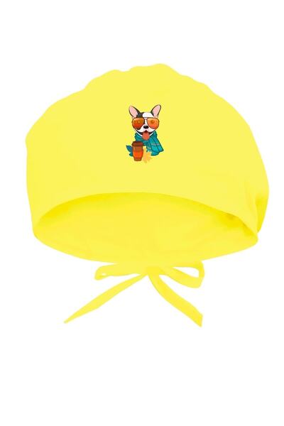 Tasarım Trend Șapcă chirurgicală cu design de câine cu tematică de toamnă