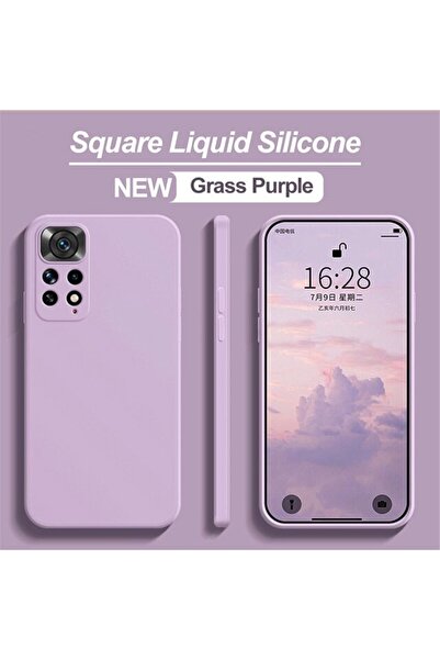 m.tk moveteck Xiaomi Redmi Note 11 Pro Kılıf Nano Içi Kadife Doku Silinebilir Kaymaz Renkli Lansman Silikon