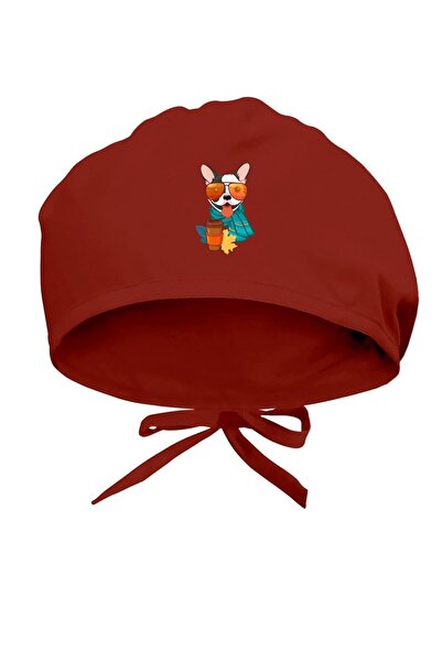 Tasarım Trend Șapcă chirurgicală cu design de câine cu tematică de toamnă