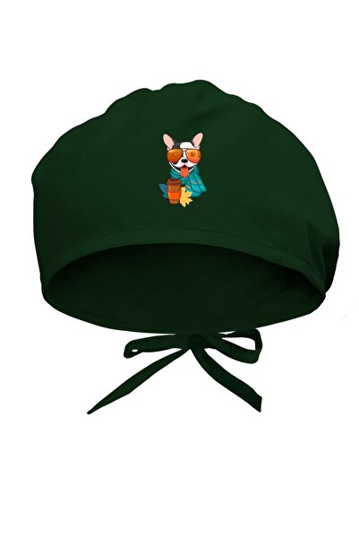 Tasarım Trend Șapcă chirurgicală cu design de câine cu tematică de toamnă