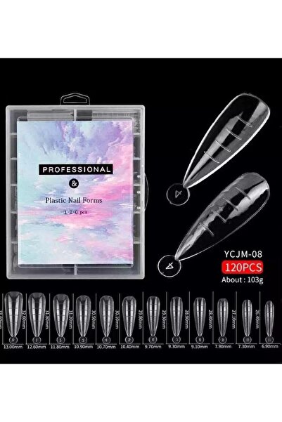 ELLEA NAIL 120 'li Poly Gel Kalıp Form Stıletto Model