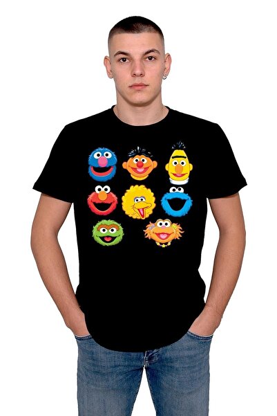 baskwear Sesame Street Cookie Cookie Monsters T-Shirt Unisex T-Shirt
