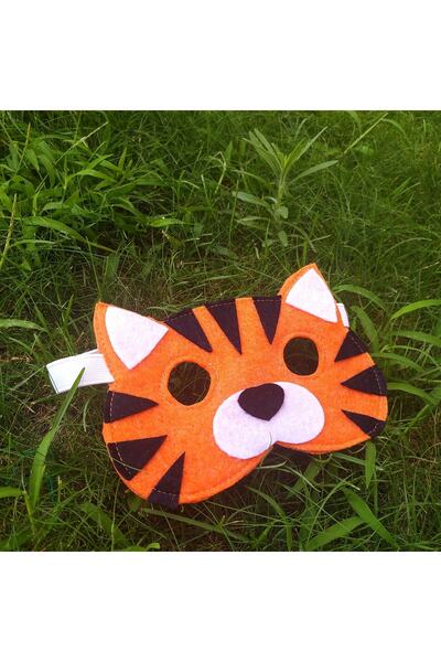 MOTOR BECERİ OYUNCAK Keçe Kaplan Oyun Maskesi