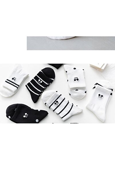 SBA SOCKS 6 قطع من جوارب رياضية مزخرفة للجنسين