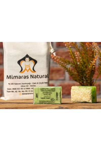 Marmaris Mimaras Natural 100 جرام صابون ألياف
