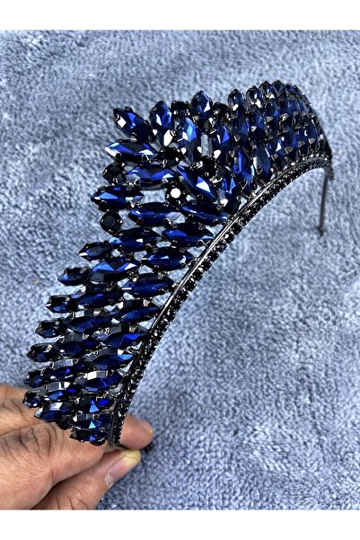 Bontex Αξεσουάρ νύφης Μπλε ναυτικό με κρυστάλλινες πέτρες Angelina Model Henn...