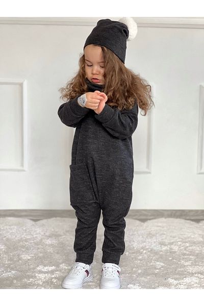 Ares Kids Fashion Унисекс гащеризон с шапка и яка