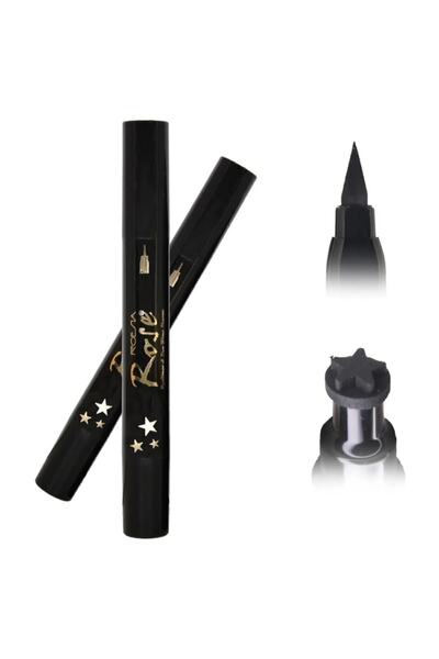 Rose Iki Yıldız Bir Tarafı Kalem Bir Tarafı Yıldız Baskılı Eyeliner