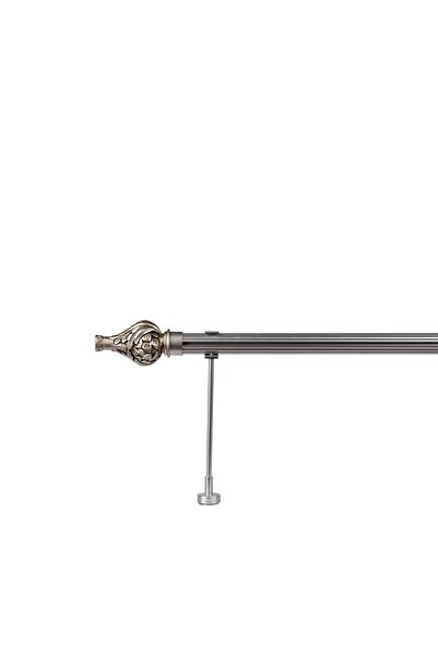 RUSTIKCIM Antik Rustik Fon Perde Askısı Gümüş Eskitme Krg-12 100 Cm