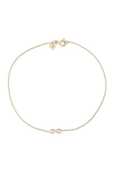 Quyumcu 14 Ayar Altın Sonsuzluk Bileklik