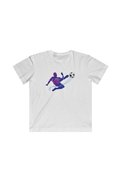 LADİJİTAL BASKI ÇÖZÜMLERİ Λευκό μπλουζάκι με στάμπα ποδοσφαίρου